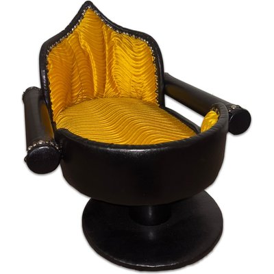 Royal Cat Boutique Royal Cat Boutique Royal Davenport Luxury Bolster Dog & Cat Bed, Onyx Gold