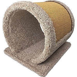 Royal Cat Boutique Scratching Cat Tunnel with Rim, Neutral