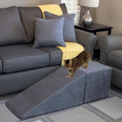 Show full view: Royal Ramps Extra Wide Dog & Cat Ramp & Landing, Charcoal, 14-in slide 6 of 10