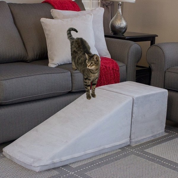 ROYAL RAMPS Extra Wide Dog & Cat Ramp & Landing, Platinum, 14-in ...