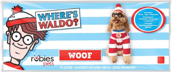 Show full view: Rubie's Costume Company Where's Waldo "Woof" Dog Costume, Small slide 8 of 10