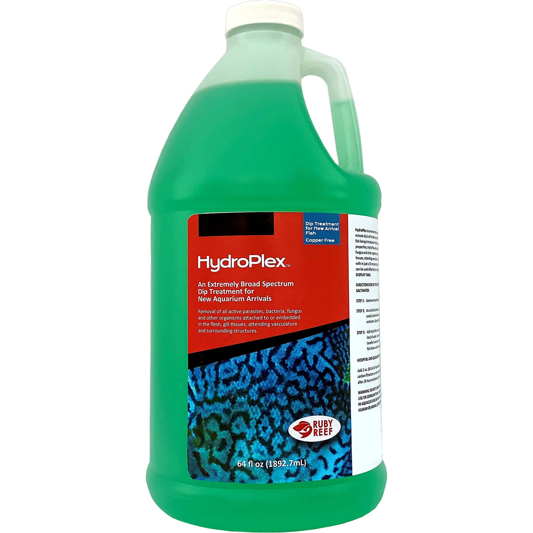 Ruby Reef HydroPlex Aquarium Water Treatment, 64-fl oz bottle