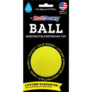 Ruff Dawg, Ball Tough Dog Chew Toy, Color Varies, 2.5-in