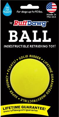 Show full view: Ruff Dawg Ball Tough Dog Chew Toy, Color Varies, 2.5-in slide 1 of 9