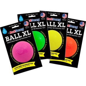 Ruff Dawg, Ball Tough Dog Chew Toy, Color Varies, 3.5-in