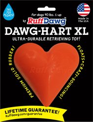 Ruff Dawg Dawg Hart Dog Toy, Orange, X-Large
