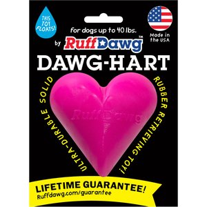 Ruff Dawg Dawg Hart Dog Toy, Pink, Regular