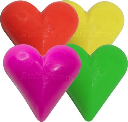 Show full view: Ruff Dawg Dawg-Hart Tough Rubber Dog Chew Toy, Multi, Regular slide 5 of 6