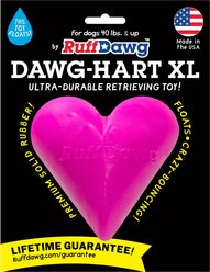 Ruff Dawg Dawg-Hart Tough Rubber Dog Chew Toy, Multi, X-Large