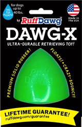 Ruff Dawg Dawg X Dog Toy, Green, Regular