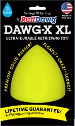 Ruff Dawg Dawg X Dog Toy, Yellow, X-Large