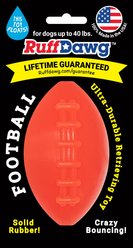 Ruff Dawg Football Tough Rubber Dog Chew Toy, Small