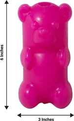 Ruff Dawg Gummy Bear Dog Toy, Pink slide 2 of 4