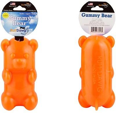 Show full view: Ruff Dawg Gummy Bear Treat Dispenser Tough Dog Toy, Color Varies slide 6 of 8