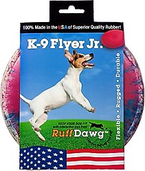 Ruff Dawg K9 Flyer Disc Tough Dog Toy, Color Varies, Flyer Jr