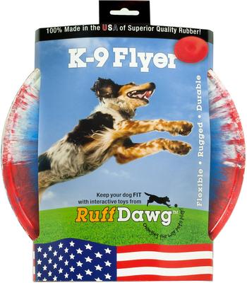 Show full view: Ruff Dawg K9 Flyer Disc Tough Dog Toy, Color Varies, Flyer slide 1 of 10