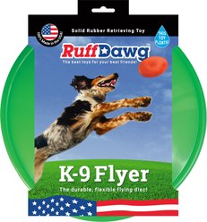 Ruff Dawg K9 Flyer Dog Toy, Green, Large