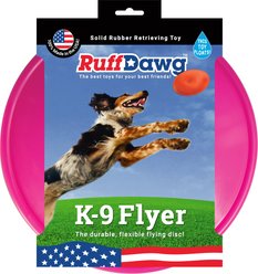 Ruff Dawg K9 Flyer Dog Toy, Pink, Large