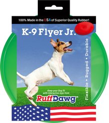 Ruff Dawg K9 Flyer Jr Dog Toy, Green, Small