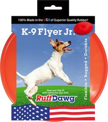 Ruff Dawg K9 Flyer Jr Dog Toy, Orange, Small