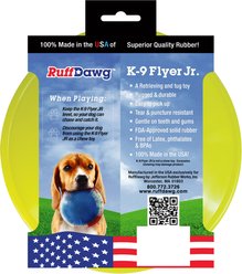 Ruff Dawg K9 Flyer Jr Dog Toy, Yellow, Small slide 2 of 4