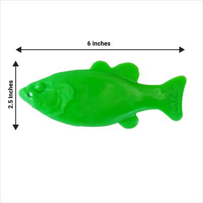 Show full view: Ruff Dawg Minnow Dog Toy, Green, Small slide 3 of 4