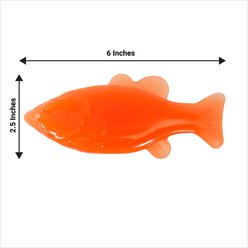 Ruff Dawg Minnow Dog Toy, Orange, Small slide 2 of 3
