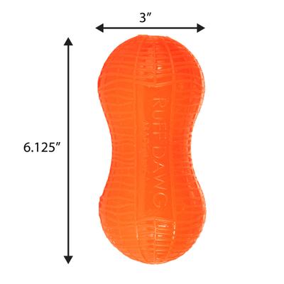 Show full view: Ruff Dawg Peanut Treat Dispenser Tough Dog Toy, Color Varies, Peanut slide 2 of 7