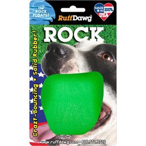 Ruff Dawg Rock Dog Toy, Green
