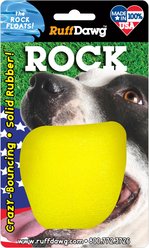 Ruff Dawg Rock Dog Toy, Yellow
