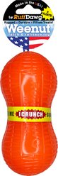 Ruff Dawg Weenut Crunch Dog Toy, Orange, Small