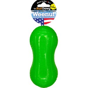Ruff Dawg Weenut Dog Toy, Green, Small