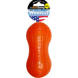 Ruff Dawg Weenut Dog Toy, Orange, Small