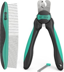 Ruff 'N Ruffus 3-Piece Essential Grooming Kit for Dogs & Cats, Aqua