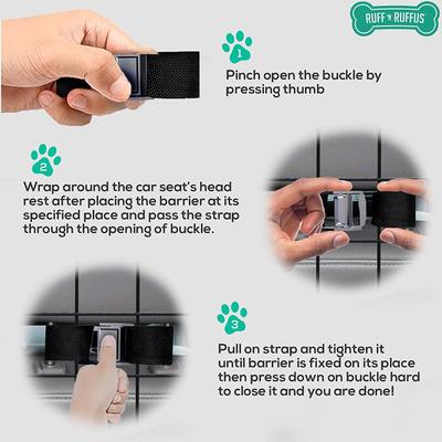 Show full view: Ruff 'N Ruffus Heavy-Duty Foldable Car Barrier, Black slide 5 of 10