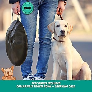 Ruff 'N Ruffus Rounded Portable Foldable Playpen + Carrier & Travel Bowl Dog & Cat Exercise Pen, Aqua, Medium