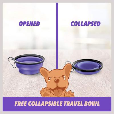 Show full view: Ruff 'N Ruffus Tangle-Free Retractable Dog Leash & Bonus Contents, Purple slide 6 of 9