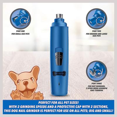 Show full view: Ruff 'N Ruffus Upgraded Rechargeable Dog Nail Grinder Kit, Blue slide 4 of 7