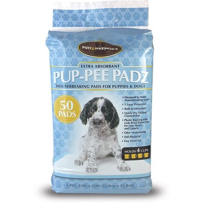 Ruff & Whiskers Ruff & Whiskers Pup-Pee Padz Dog Potty Pads, 50 count