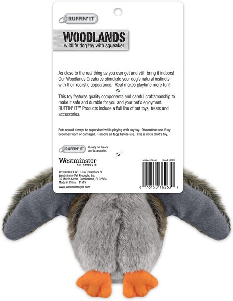 RUFFIN' IT Woodlands Mallard Plush Dog Toy