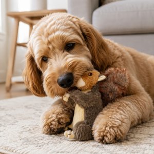 RUFFIN' IT Woodlands Squirrel Plush Dog Toy
