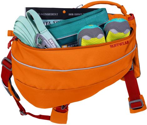 Show full view: Ruffwear Approach Dog Backpack, Campfire Orange, X-Small slide 3 of 5