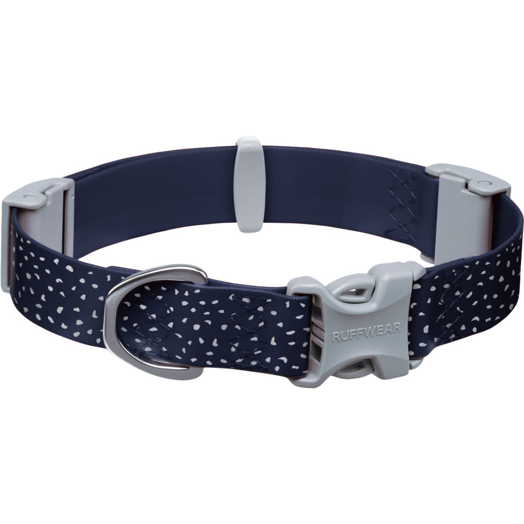 Ruffwear Confluence Polyester Reflective Dog Collar, Midnight Blue, 20 to 26-in neck, 0.98-in wide