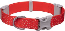 Ruffwear Confluence Polyester Reflective Dog Collar, Red Sumac, 14 to 20-in neck, 0.98-in wide