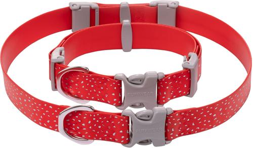 Show full view: Ruffwear Confluence Polyester Reflective Dog Collar, Red Sumac, 14 to 20-in neck, 0.98-in wide slide 3 of 5