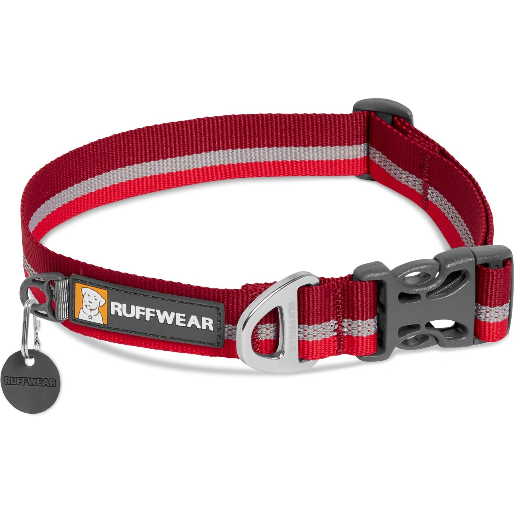 Ruffwear Crag Dog Collar, Cindercone Red, 11 to 14-in neck