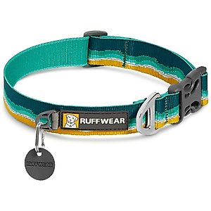 Ruffwear Crag Dog Collar, Seafoam, 11 to 14-in neck