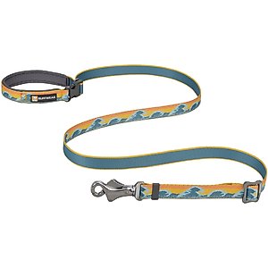 Ruffwear Crag EX Polyester Reflective Running Adjustable Dog Leash, Rising Wave, 6-ft long, 1-in wide