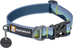 Ruffwear Crag Polyester Reflective Dog Collar, Alpine Dawn, 14 to 20-in neck, 1-in wide