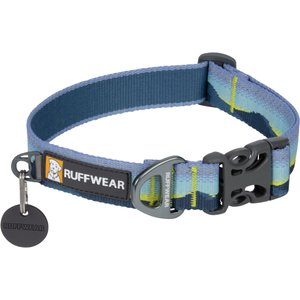 Ruffwear Crag Polyester Reflective Dog Collar, Alpine Dawn, 14 to 20-in neck, 1-in wide